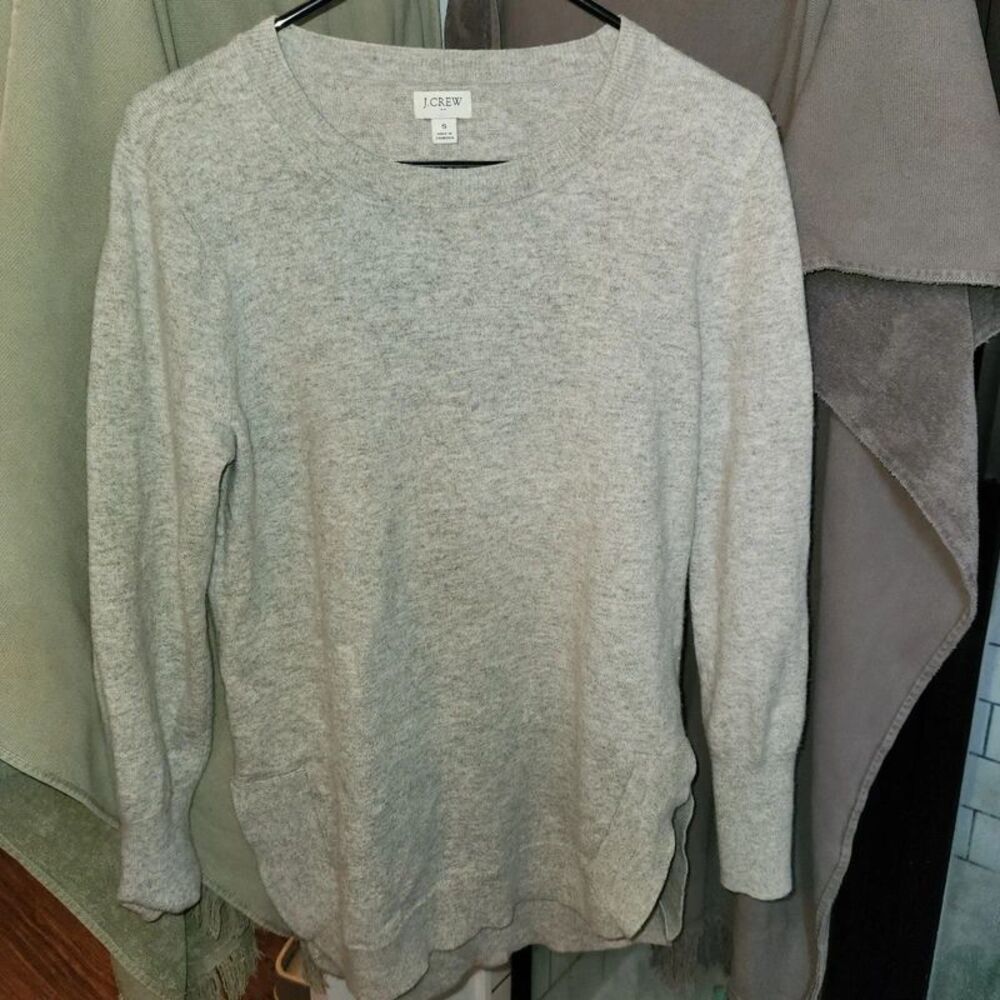 J. Crew wool blend tunic log sleeve sweater